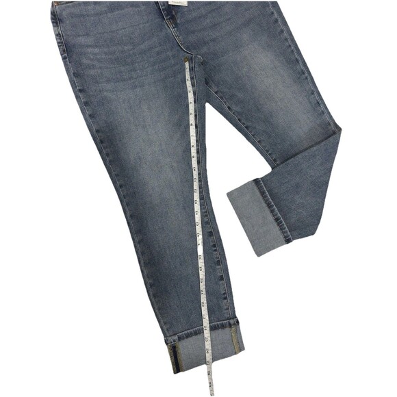Judy Blue High Waist Boyfriend Jeans Women’s 15/32 Light Wash Cuffed Stretch NWT - Picture 7 of 9